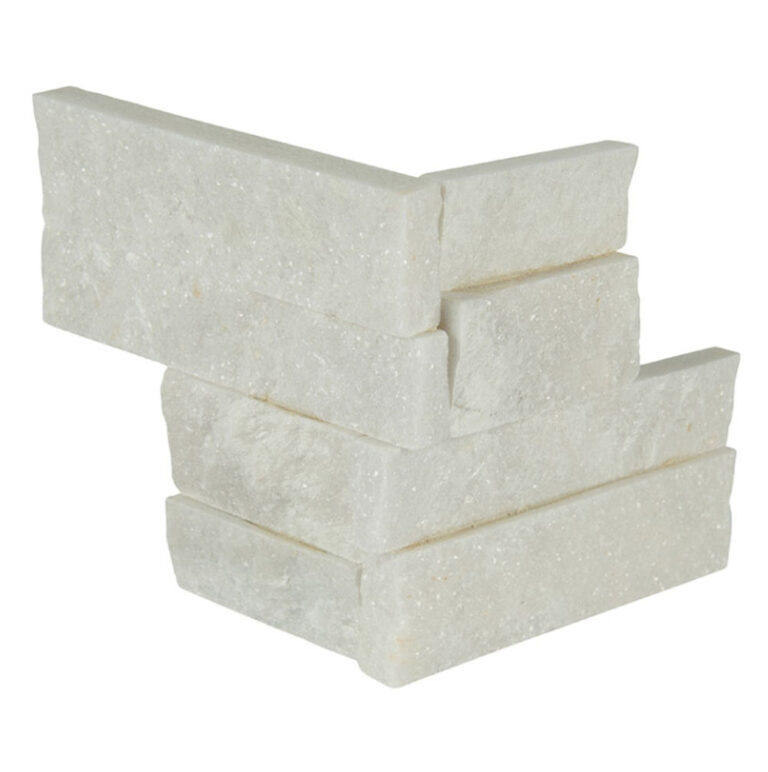 MSI Surfaces Wall Tiles RockMount Arctic White Mini Splitface 4-1/2" x 9"