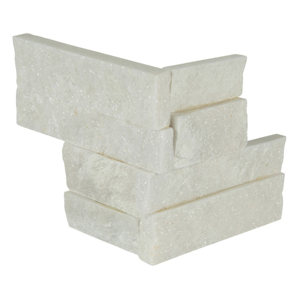 MSI Surfaces Wall Tiles RockMount Arctic White Mini Splitface 4-1/2" x 9"