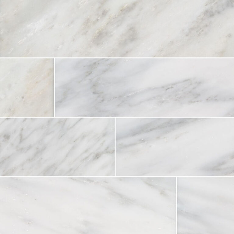 MSI Surfaces Floor Tiles Arabescato Carrara White-Cool Polished 6" x 24"