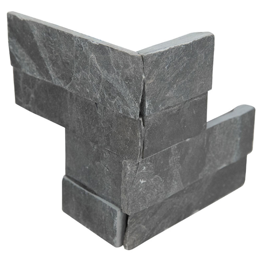 MSI Surfaces Wall Tiles RockMount Premium Black Mini Splitface 4-1/2" x 9"