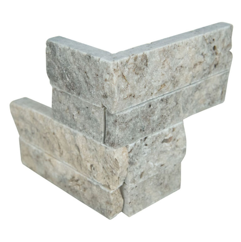 MSI Surfaces Wall Tiles RockMount Silver Travertine Mini Splitface 4-1/2" x 9"