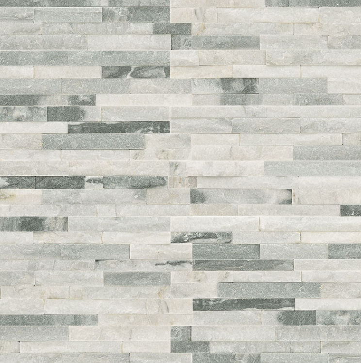 MSI Surfaces Wall Tiles RockMount Alaska Gray Mini Splitface 4-1/2" x 16"