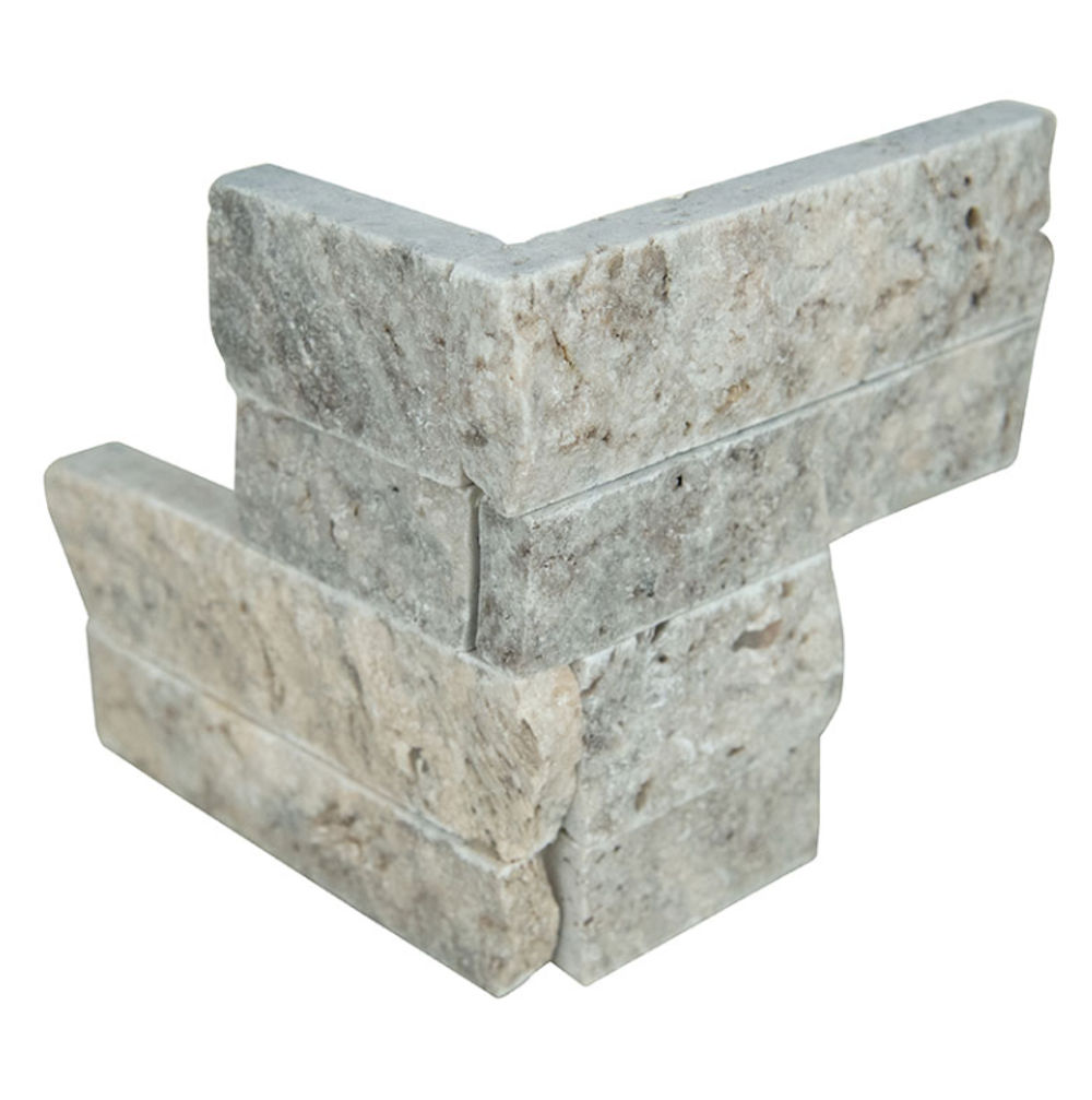 MSI Surfaces Wall Tiles RockMount Silver Travertine Mini Splitface 4-1/2" x 16"