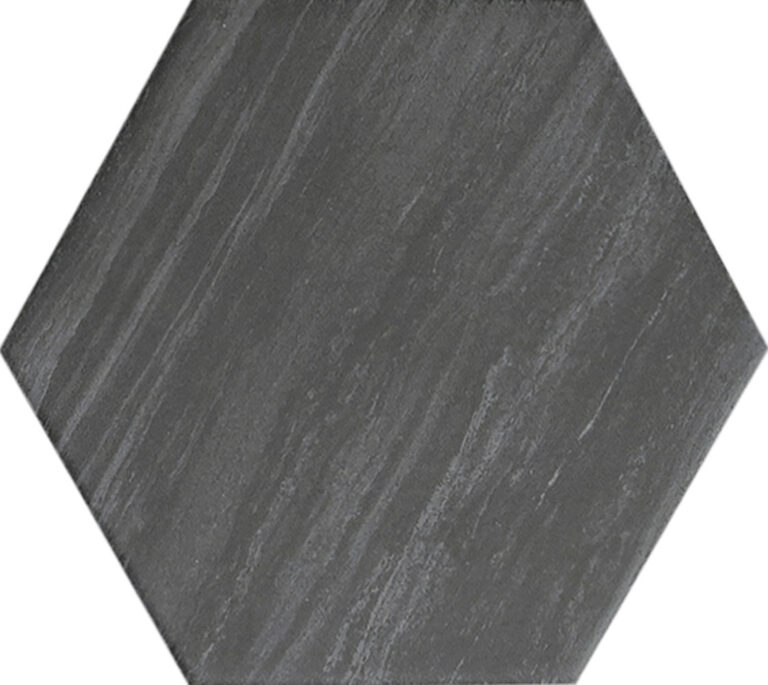 Centura Floor Tiles Lithos Hexagon Dark Matte 4-1/2" x 4"