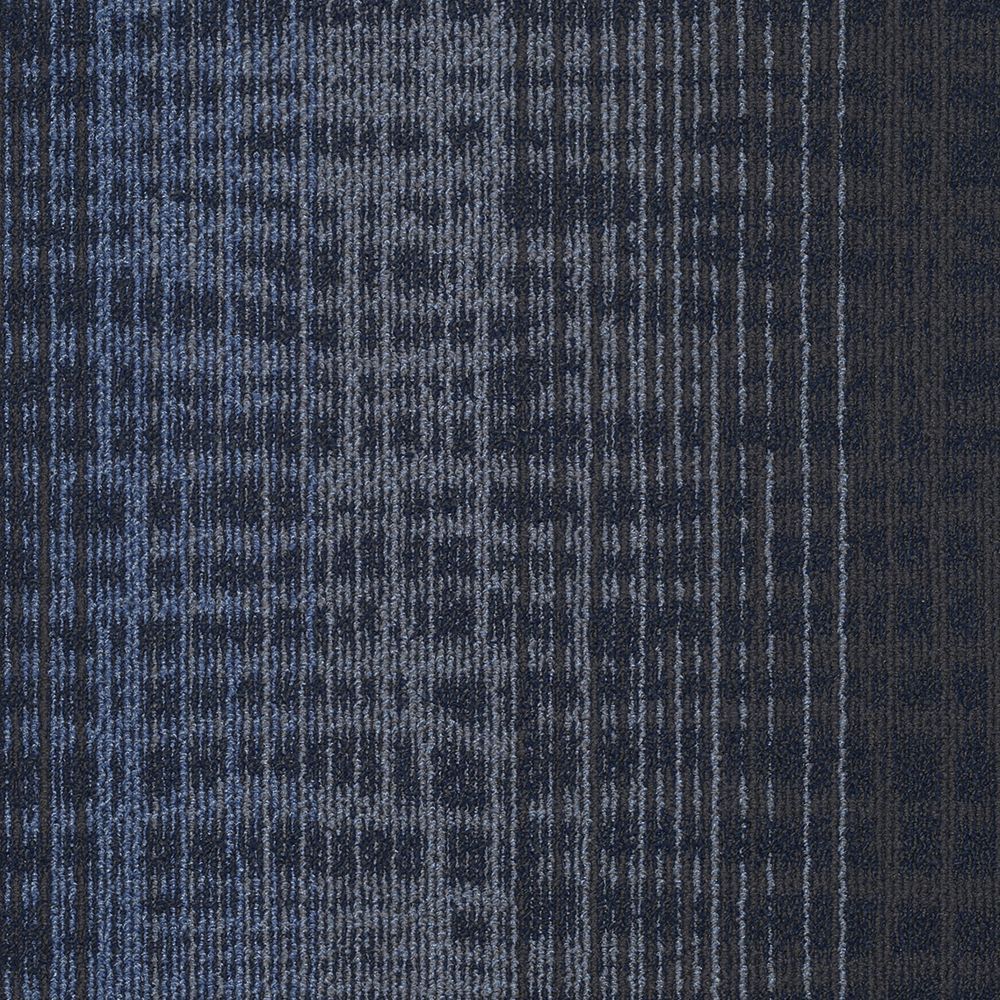 Beaulieu Carpet Tiles Fascination Gradient Blue 19-11/16″ x 39-13/32″