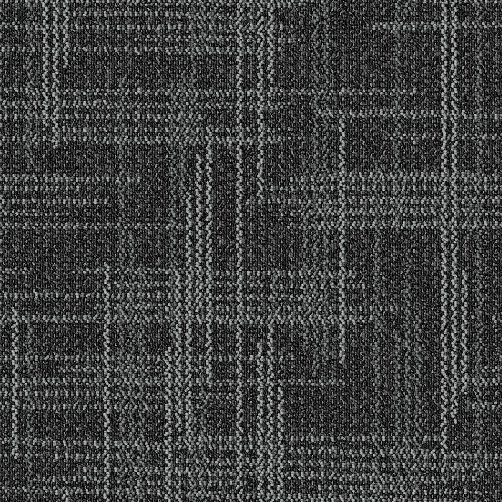 Beaulieu Carpet Tiles Angula Wired Black 19-11/16″ x 19-11/16″