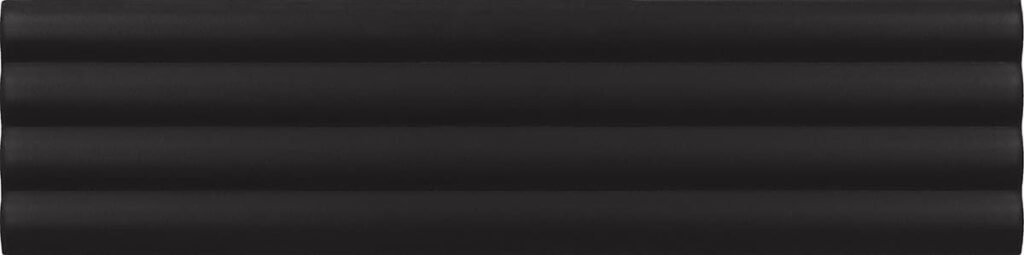 Centura Wall Tiles Costa Nova Onda Black Mat 2″ x 8″
