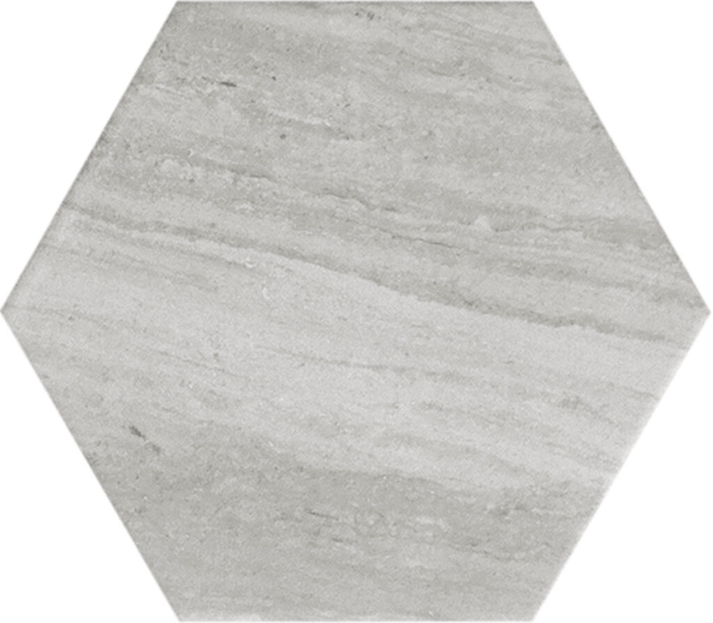 Centura Floor Tiles Lithos Hexagon Grey Matte 4-1/2″ x 4″