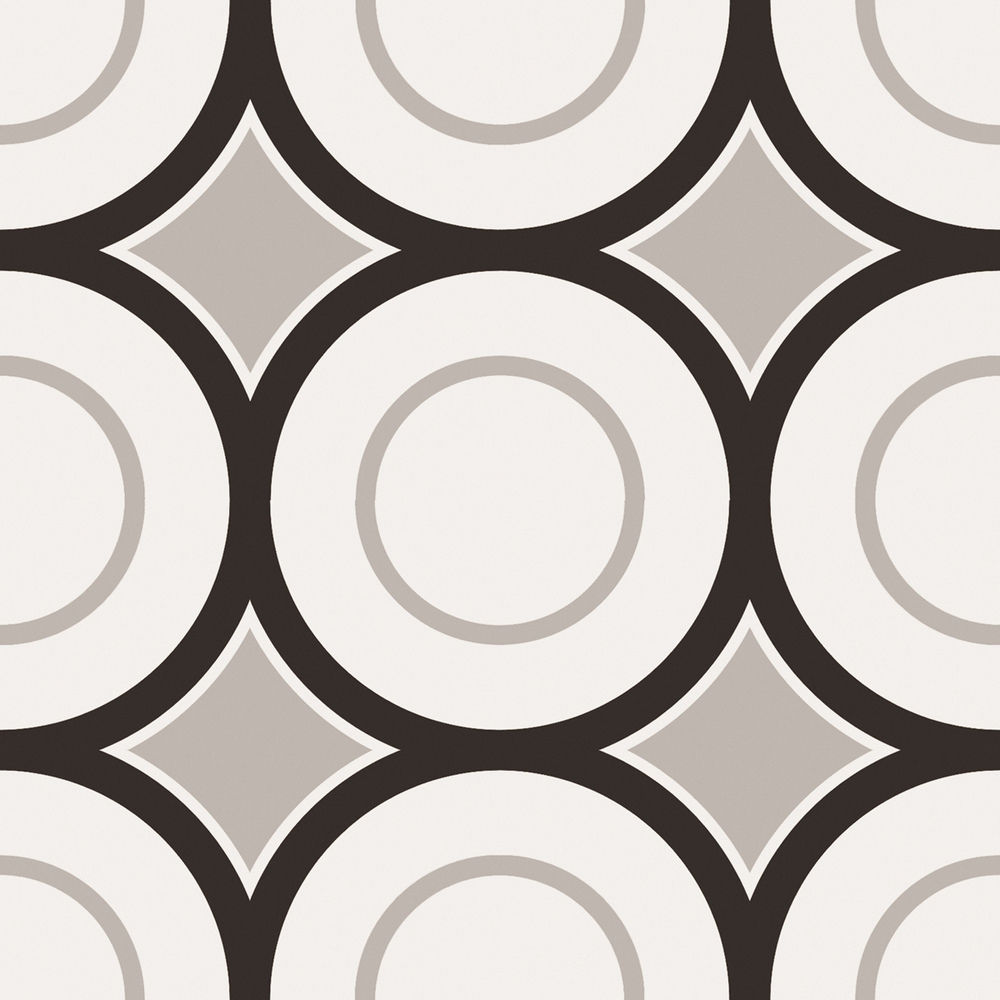 Centura Floor Tiles Patchwork Black & White 05 Matte 8″ x 8″