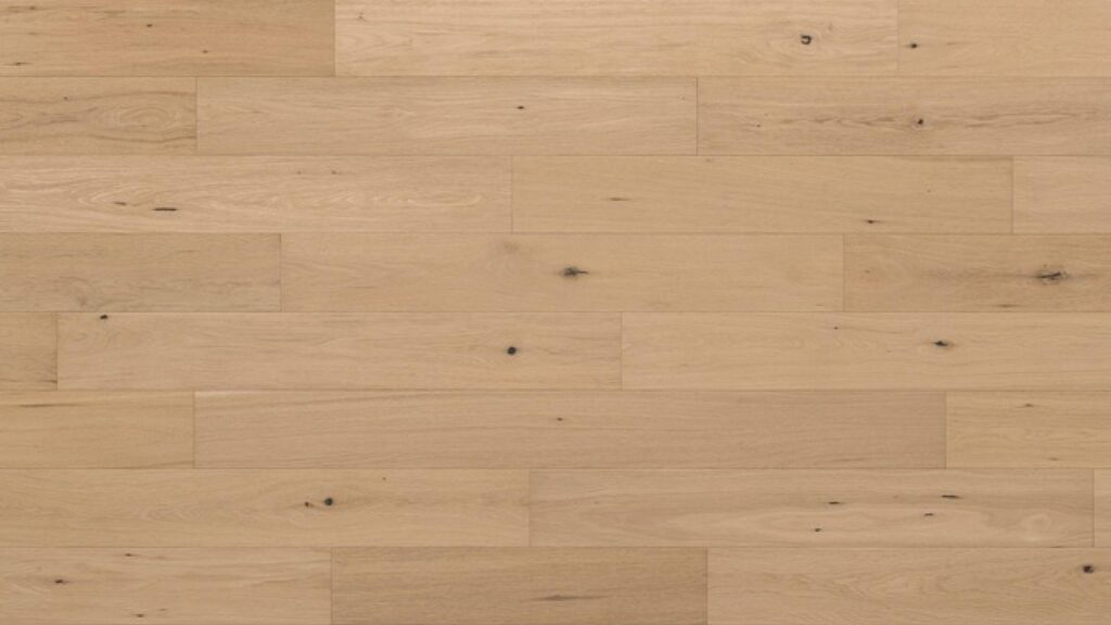Light oak hardwood floor with natural knots