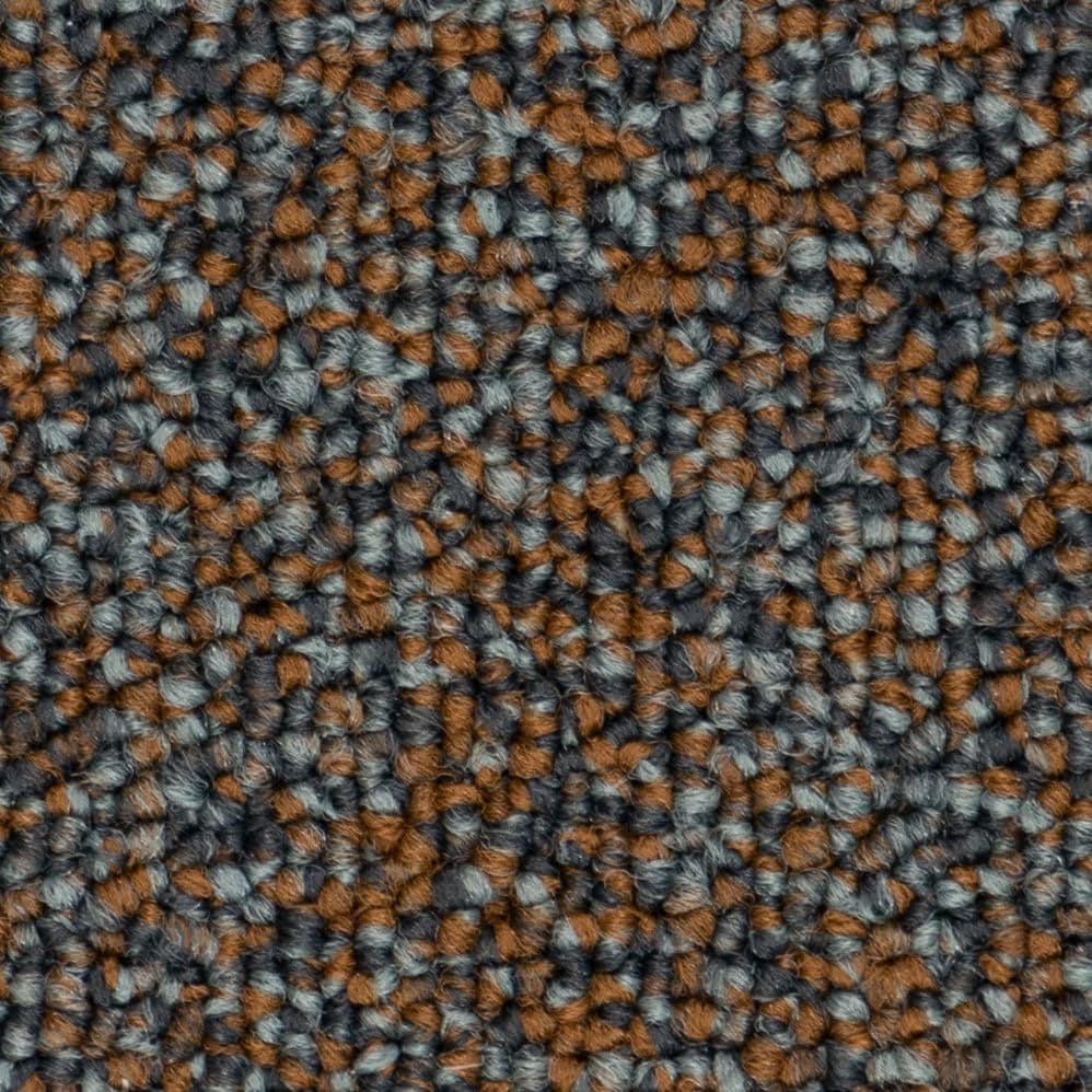 Close-up of gray and brown carpet texture