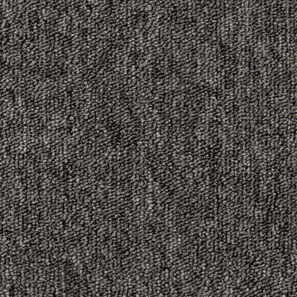 Close-up of dark gray textured carpet surface