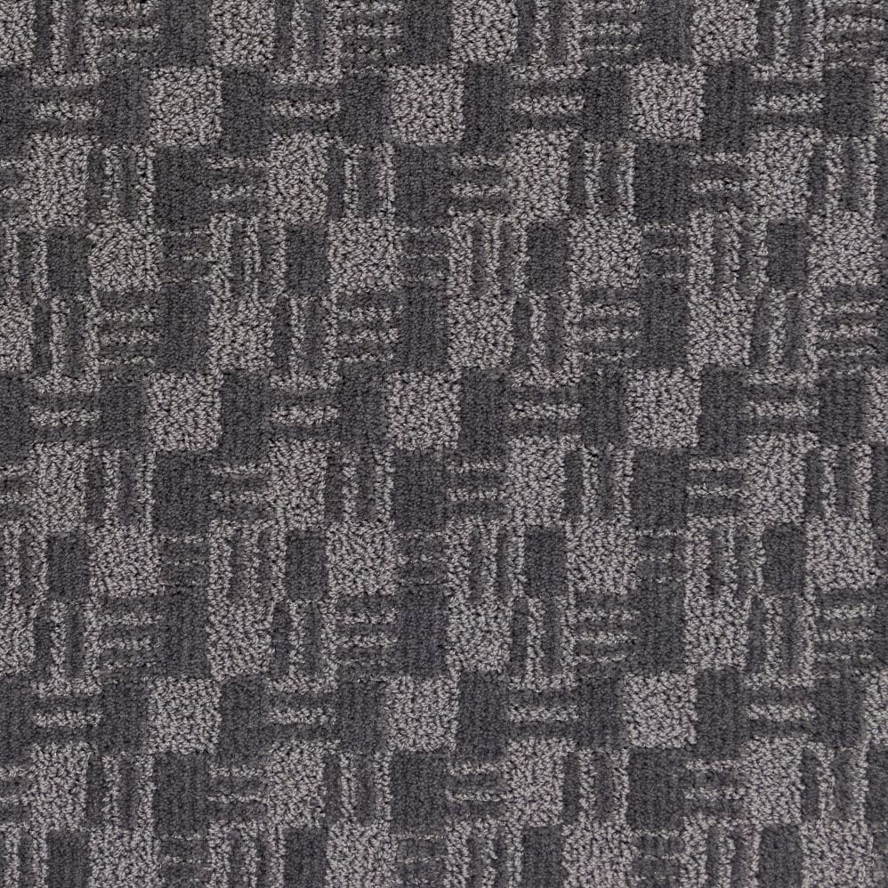Gray geometric patterned carpet texture