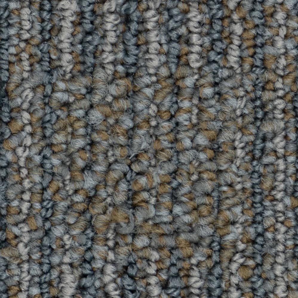 Close-up of gray and brown carpet texture
