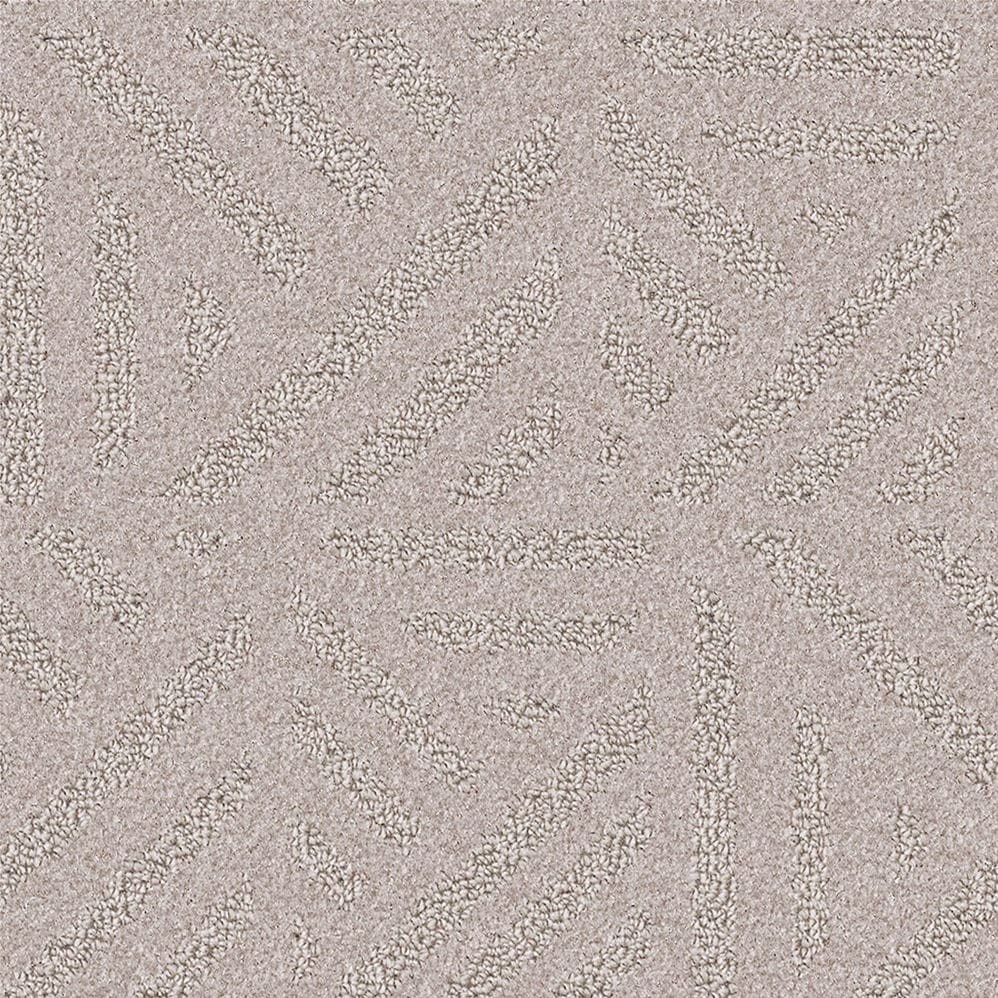 Beige textured carpet with subtle geometric pattern