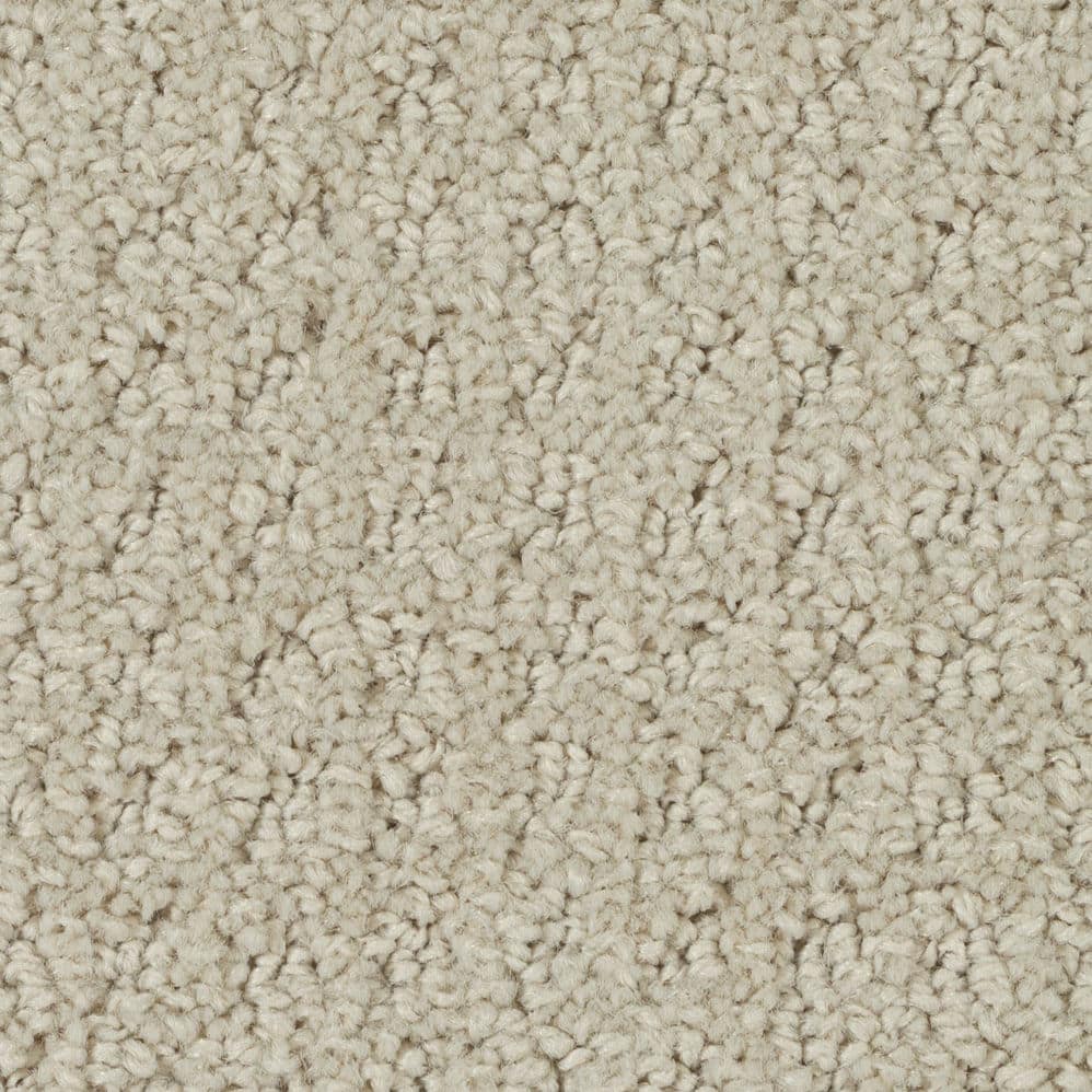 Close-up of beige textured carpet surface