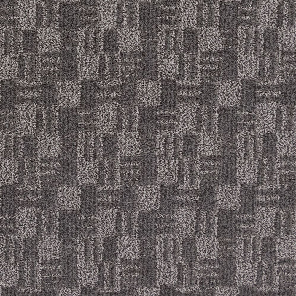 Gray geometric patterned carpet texture
