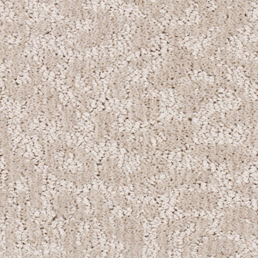 Close-up of beige textured carpet surface