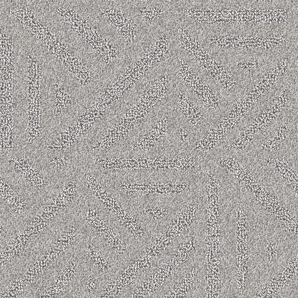 Gray geometric patterned carpet texture