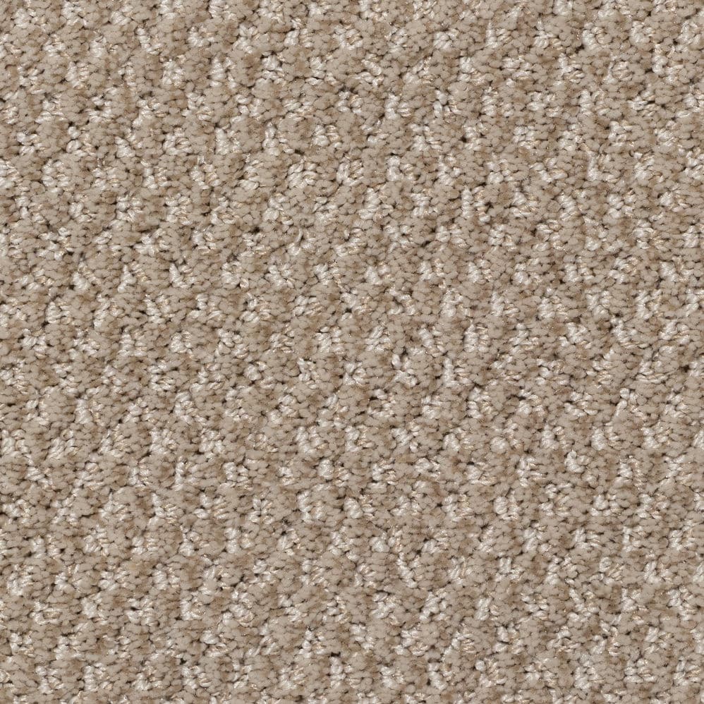 Close-up of beige textured carpet surface