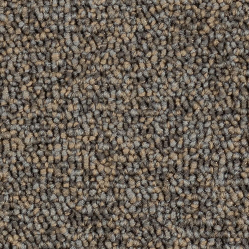 Close-up of brown textured loop carpet