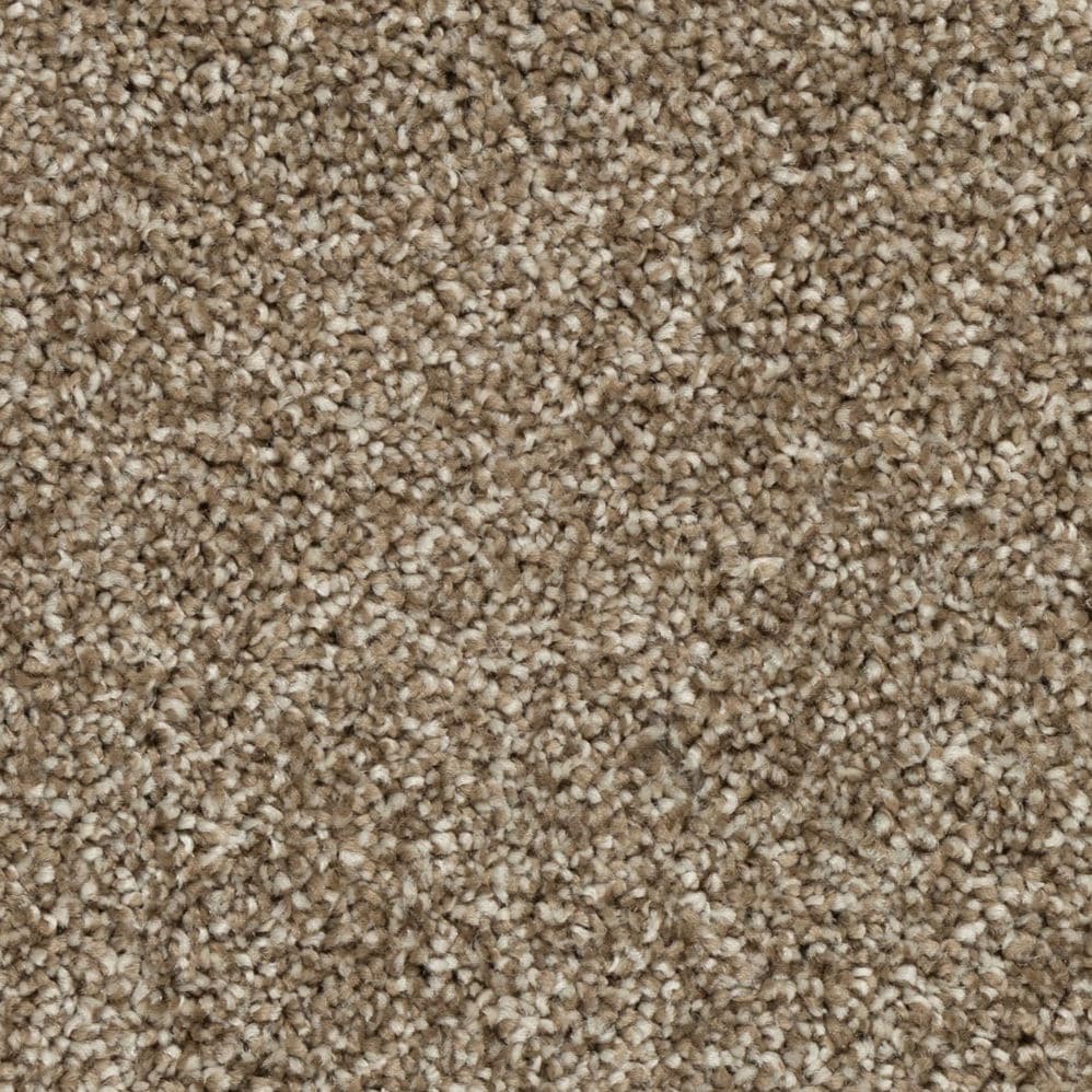 Close-up of beige textured carpet fibers