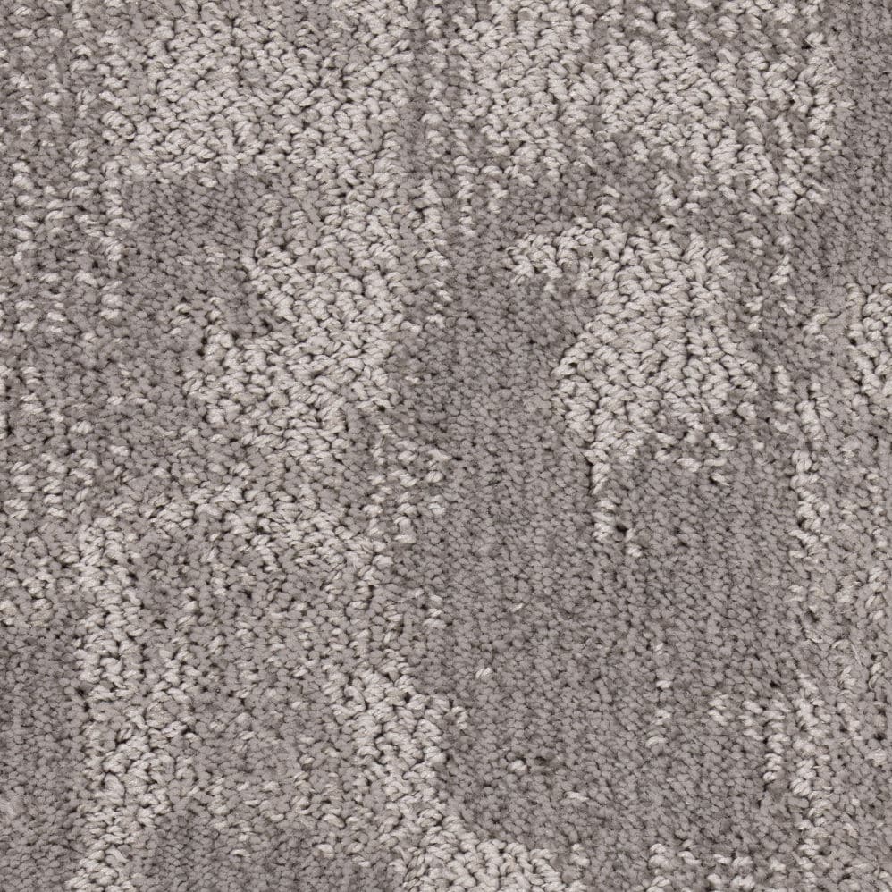 Close-up of textured gray carpet surface