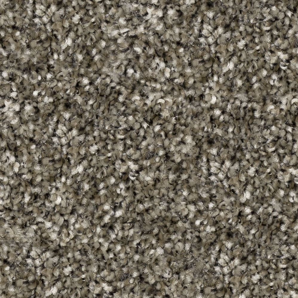 Close-up of gray textured carpet fibers