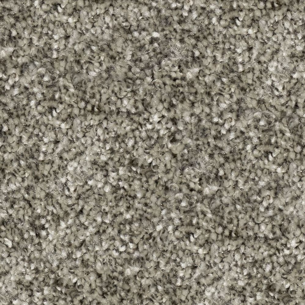 Close-up of gray textured carpet fibers