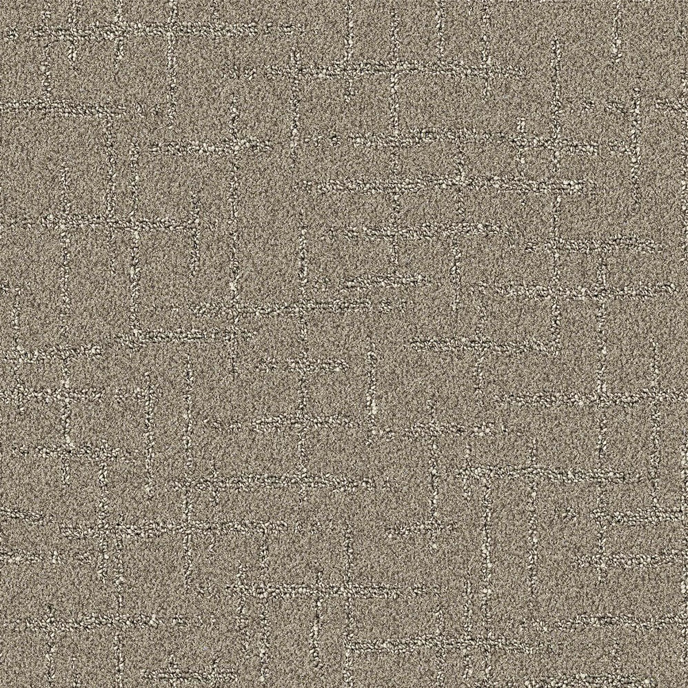 Beige textured carpet with subtle grid pattern