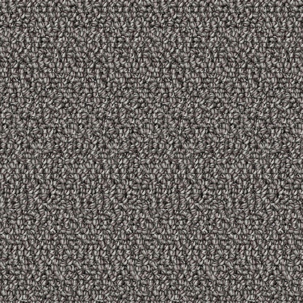 Close-up of gray loop-pile carpet texture