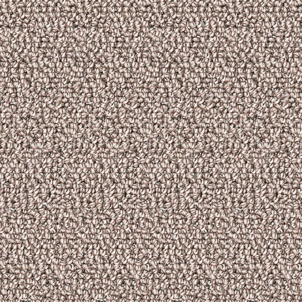 Close-up of beige loop pile carpet texture
