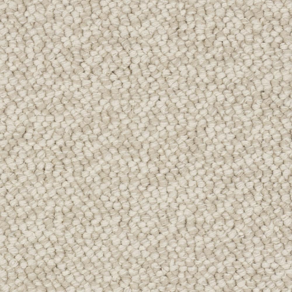 Close-up of beige textured carpet surface