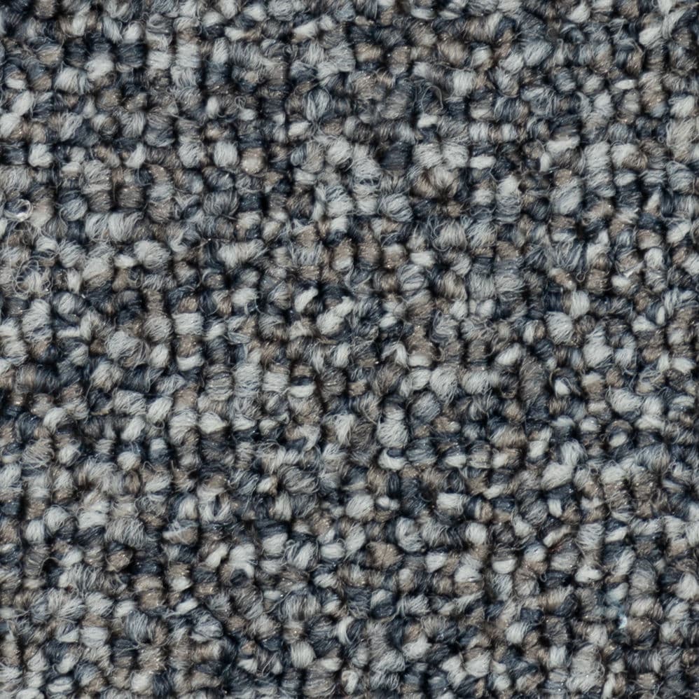 Close-up of gray looped carpet texture