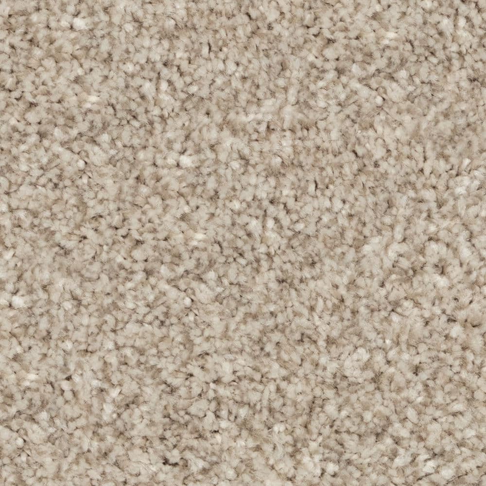 Close-up of beige textured carpet surface