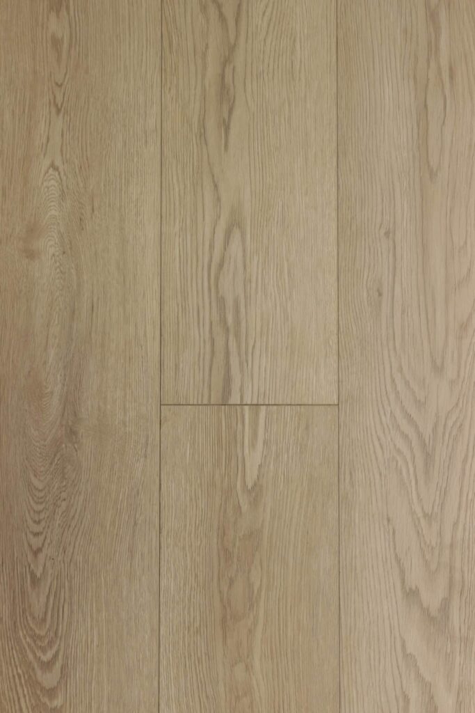 Light oak hardwood floor planks with natural grain