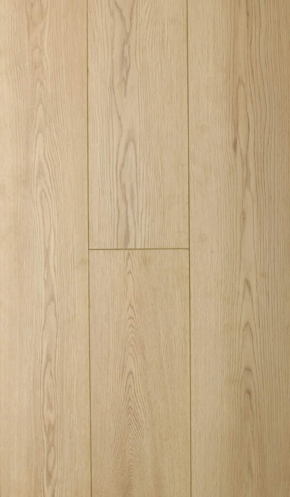 Light oak hardwood floor planks with natural grain