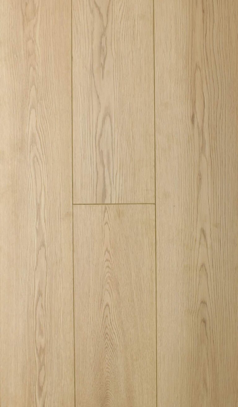 Light oak hardwood floor planks with natural grain
