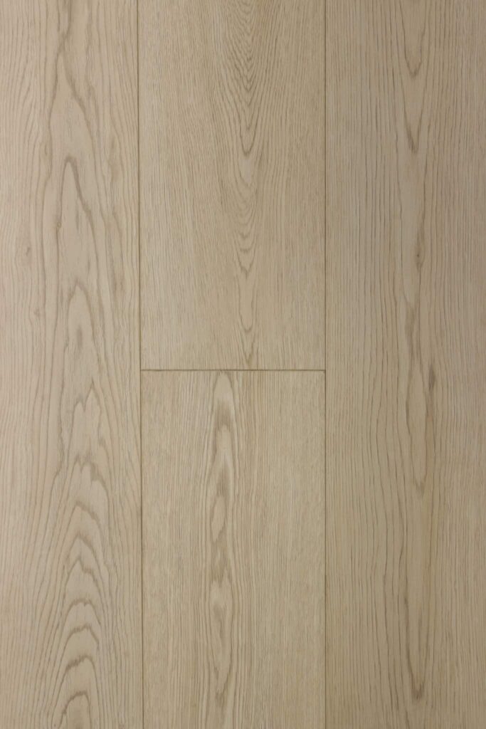 Light oak hardwood floor planks with natural grain