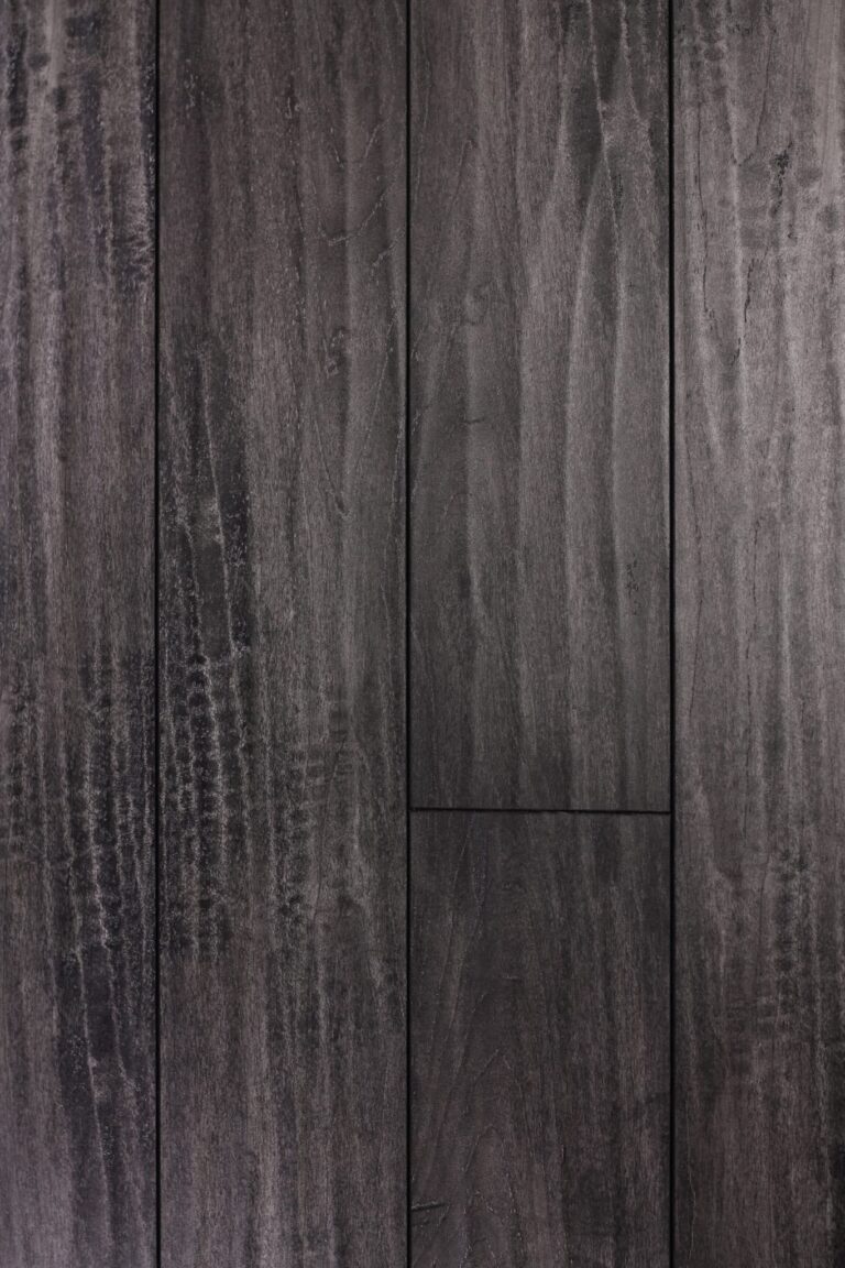 Dark stained wooden plank background texture