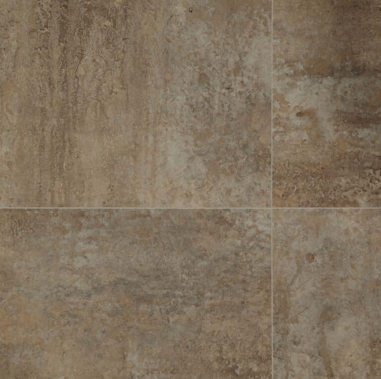 Beige textured ceramic tile wall with grout lines