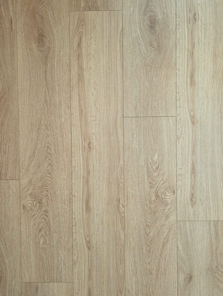 Light oak wood flooring with natural grain pattern