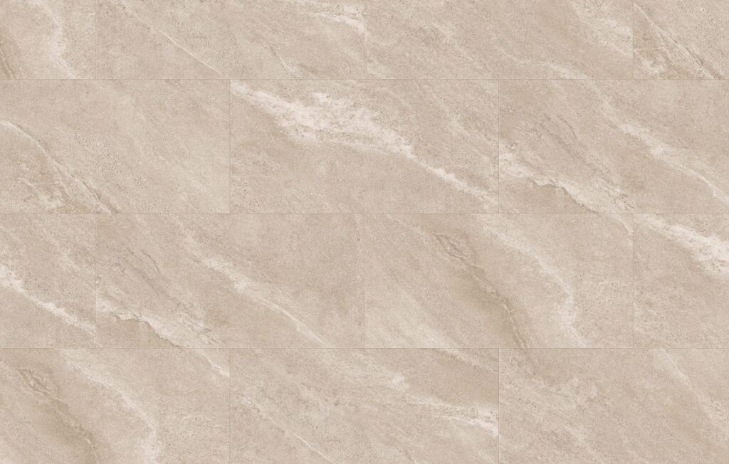 Fuzion Vinyl Tiles Smartdrop Ivory Travertine Loose Lay
