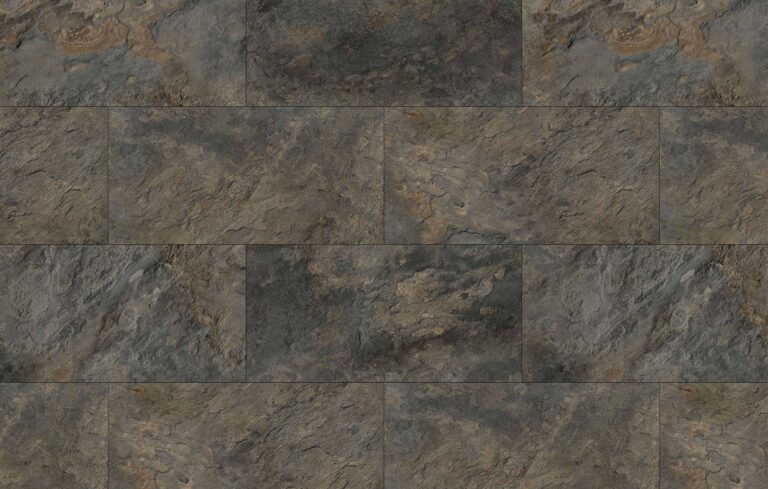 Fuzion Vinyl Tiles Terrastone Bastion Earth Glue Down